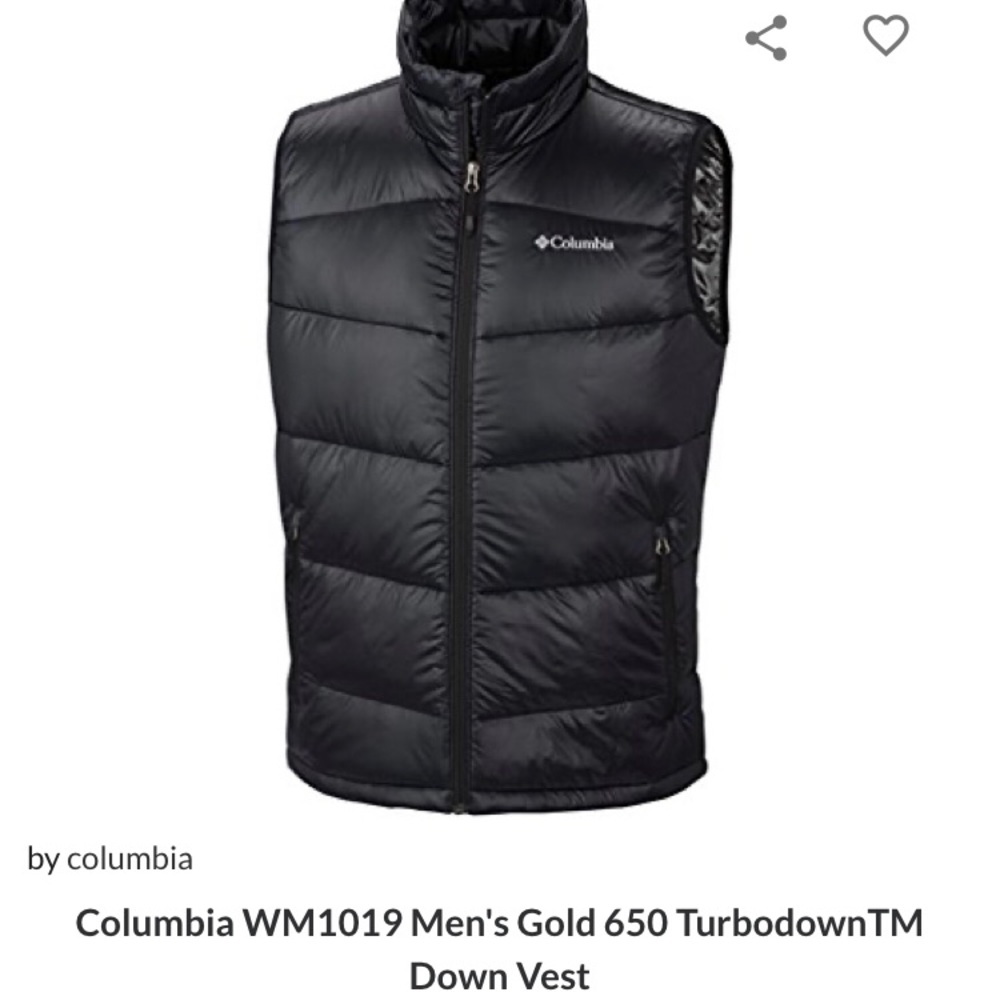 Men’s Columbia turbodown vest